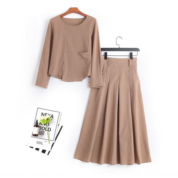 autumn 2019 new style simple and fashionable solid color long sleeve + 2-piece set skirt skirt 3407 wfoii, Gray
autumn 2019 new style simple and fashionable solid color long sleeve + 2-piece set skirt skirt 3407 wfoii, Gray