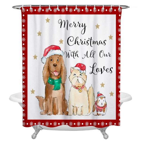 merry christmas cute pet dog cat pattern fabric shower curtain bathroom accessories novelty polyester shower curtains extra long1
merry christmas cute pet dog cat pattern fabric shower curtain bathroom accessories novelty polyester shower curtains extra long1