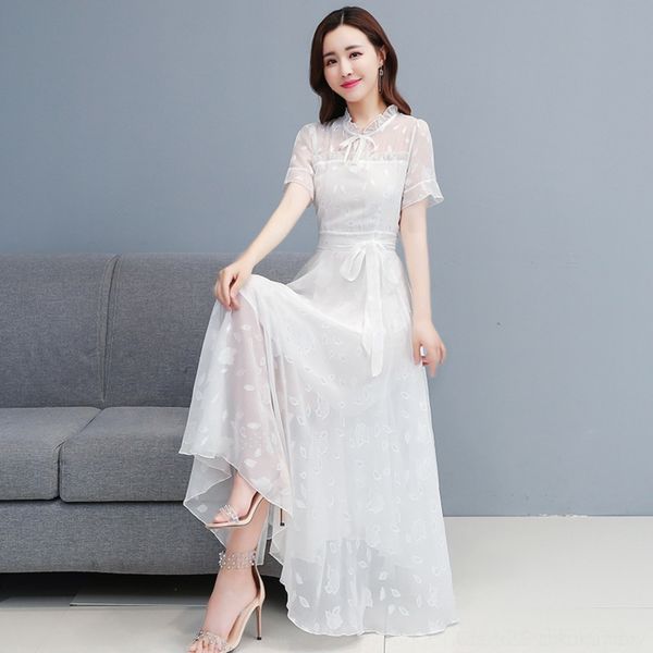 re5d4 chiffon 2020 o8qcs new women's clothing temperament slimming super dress long skirt dress fairy ankle skirt long women's sum, Black;gray
re5d4 chiffon 2020 o8qcs new women's clothing temperament slimming super dress long skirt dress fairy ankle skirt long women's sum, Black;gray