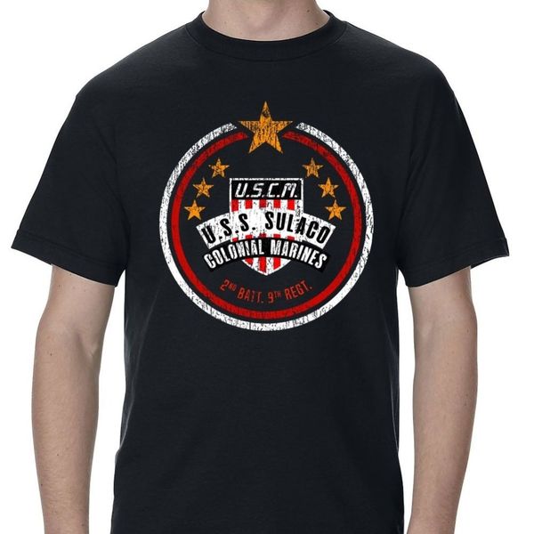 sport 2019 men t-shirt fashion uscm colonial marines distressed t-shirt