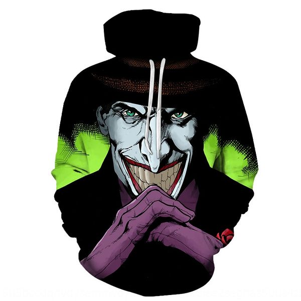 new 3d pulloverhoodie pullover digital printing clown hoodie men's and women's hip hop pullover loose large size sweater gssnk, Black
new 3d pulloverhoodie pullover digital printing clown hoodie men's and women's hip hop pullover loose large size sweater gssnk, Black