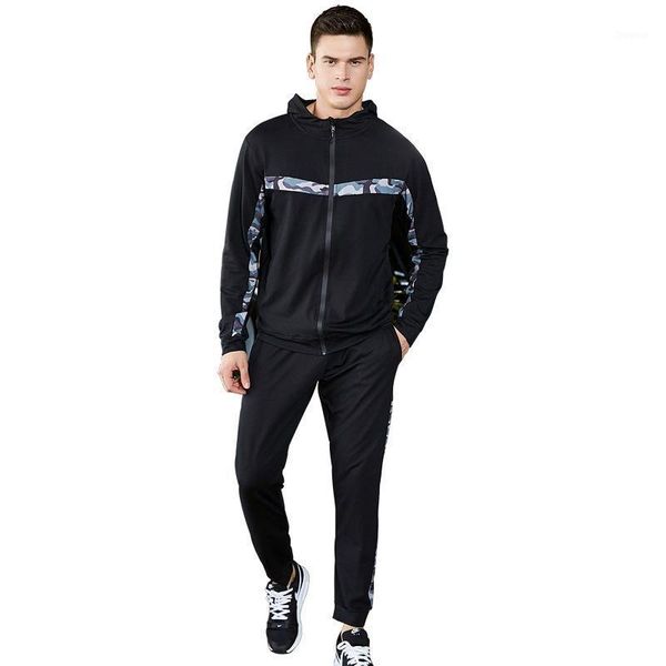 2020 men sporting suit fashion hooded jacket+pants camouflage patchwork quick drying sportswear two piece set for men tracksuits1, Gray
2020 men sporting suit fashion hooded jacket+pants camouflage patchwork quick drying sportswear two piece set for men tracksuits1, Gray