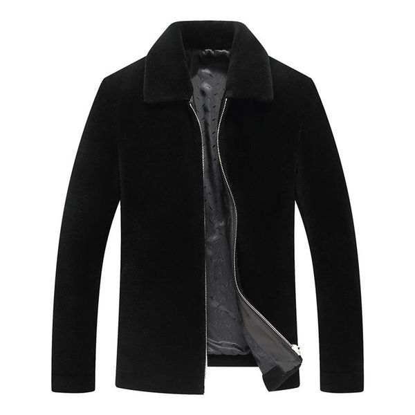 men's leather & faux 100% wool coat autumn winter jacket men real sheep shearling fur coats mens jackets and chaqueta ym1701 my1428, Black
men's leather & faux 100% wool coat autumn winter jacket men real sheep shearling fur coats mens jackets and chaqueta ym1701 my1428, Black