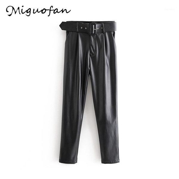 miguofan womens pu leather pants with belt high waist faux leather bottoms straight pant trousersa winter pant sweatpant 20191, Black;white
miguofan womens pu leather pants with belt high waist faux leather bottoms straight pant trousersa winter pant sweatpant 20191, Black;white