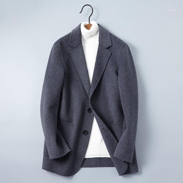 popular autumn 2020 handmade double faced fabric men's korean wool suit casual coat1, Black
popular autumn 2020 handmade double faced fabric men's korean wool suit casual coat1, Black