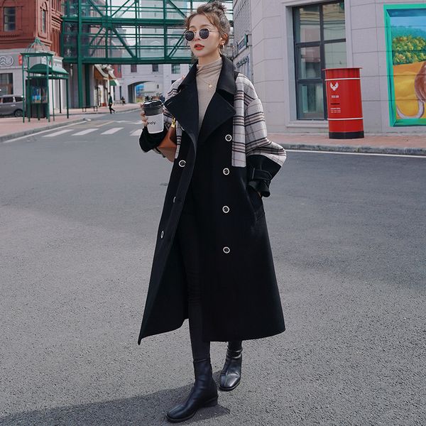 2021 new women's winter new plaid artificial long black wool double lapel breasted thick high-end jacket fc9 bttg
2021 new women's winter new plaid artificial long black wool double lapel breasted thick high-end jacket fc9 bttg