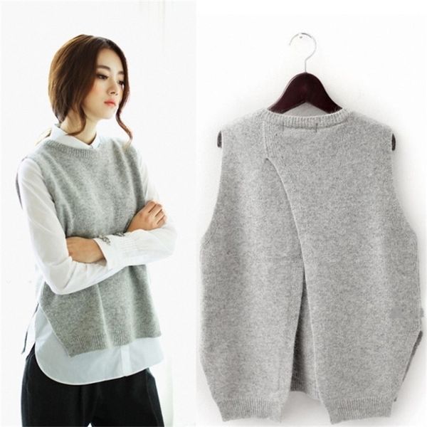 new jacket sweater pullover women loose crew neck large size wool vest waistcoat y201128, White;black
new jacket sweater pullover women loose crew neck large size wool vest waistcoat y201128, White;black