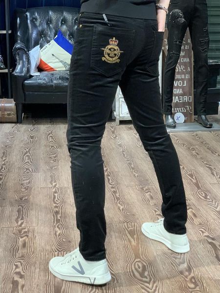 men's jeans wb1120 fashion 2021 runway luxury european design party style clothing, Blue
men's jeans wb1120 fashion 2021 runway luxury european design party style clothing, Blue