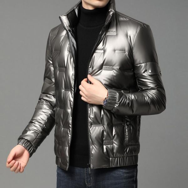 2020 new winter wear thin and bright skin down jacket for men to keep warm the glossy coat collar white duck down, Black
2020 new winter wear thin and bright skin down jacket for men to keep warm the glossy coat collar white duck down, Black