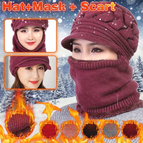 women's winter hat ski pom poms ball knitted hats scarf hat set winter women beanie warm skullies female cap scarf mask, Blue;gray
women's winter hat ski pom poms ball knitted hats scarf hat set winter women beanie warm skullies female cap scarf mask, Blue;gray