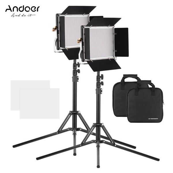 flash heads andoer 2* video light panel fill-in lamp adjustable brightness 3200-5600k cri95+ stand holder barn door for shooting
flash heads andoer 2* video light panel fill-in lamp adjustable brightness 3200-5600k cri95+ stand holder barn door for shooting