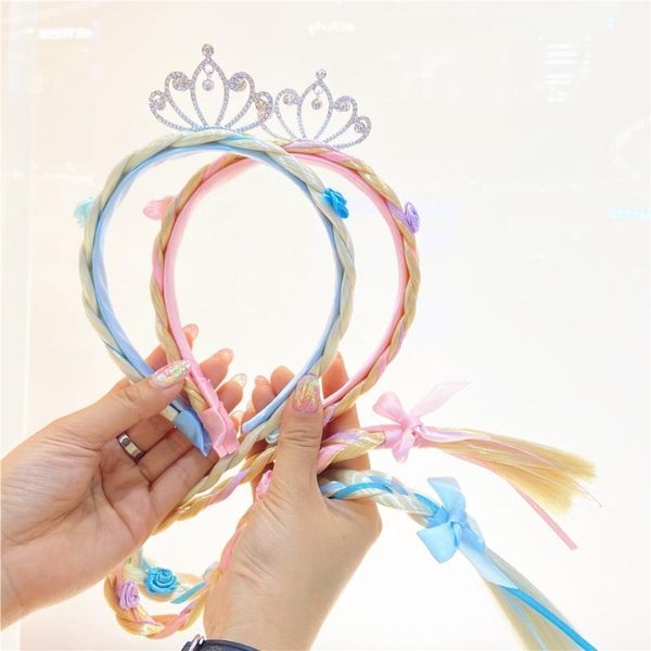 hair accessories long headband with crystal crown princess dress up braided wigs cosplay pink and blue1, Slivery;white
hair accessories long headband with crystal crown princess dress up braided wigs cosplay pink and blue1, Slivery;white