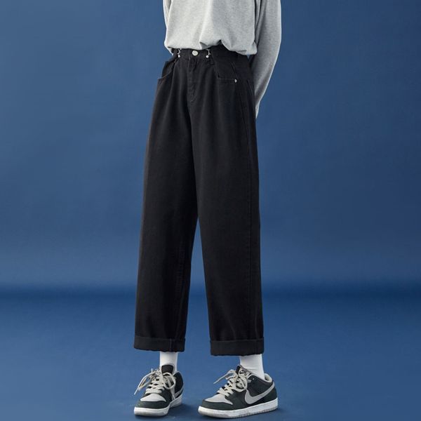 2021 men's spring and winter's new fine wind neutral brem wide brim pants fashion young wqbo, Blue
2021 men's spring and winter's new fine wind neutral brem wide brim pants fashion young wqbo, Blue