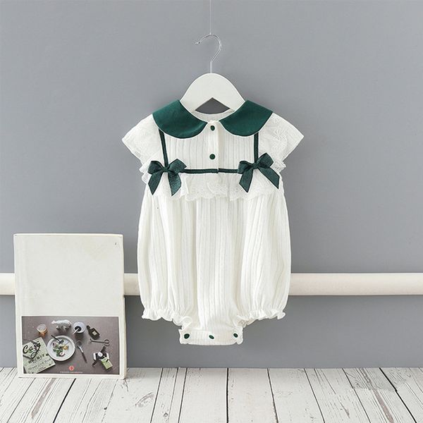 new bodysuits for 0-24m peter pan collar 2021 summer girls jumpsuits one-piece 100% cotton newborn baby girl clothes 8y0q, Blue
new bodysuits for 0-24m peter pan collar 2021 summer girls jumpsuits one-piece 100% cotton newborn baby girl clothes 8y0q, Blue