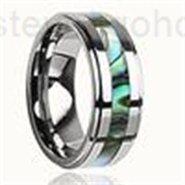 6mm carbide good tungsten quality rings shell inlay for men, Silver
6mm carbide good tungsten quality rings shell inlay for men, Silver