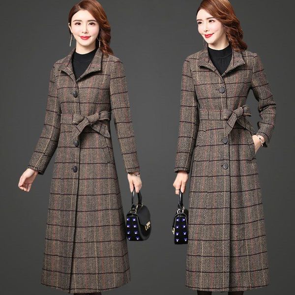 plaid woolen coat female autumn winter new ladies coats korea long cashmere coat long sleeve large size clothing for women 1062, Black
plaid woolen coat female autumn winter new ladies coats korea long cashmere coat long sleeve large size clothing for women 1062, Black