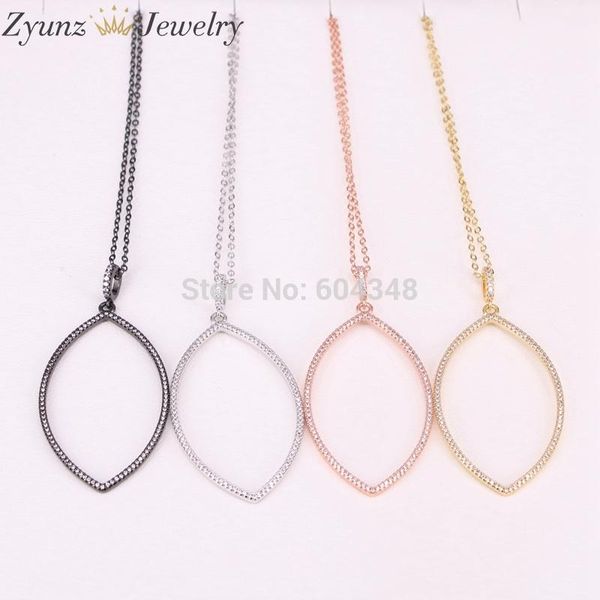 pendant necklaces 5 strands zyz191-9974 micro pave cz oval charm mix color copper necklace jewelry for women, Silver
pendant necklaces 5 strands zyz191-9974 micro pave cz oval charm mix color copper necklace jewelry for women, Silver