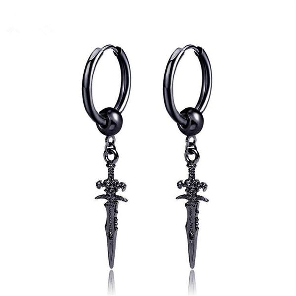 stud retro black cool sword cross earrings piercings for women & men personality non piercing fake punk jewelry, Golden;silver
stud retro black cool sword cross earrings piercings for women & men personality non piercing fake punk jewelry, Golden;silver