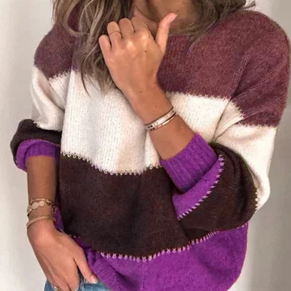 aqeuv women's 2020 autumn and jaza4 new sweater stitching casual contrast color round neck sweater winter, White;black
aqeuv women's 2020 autumn and jaza4 new sweater stitching casual contrast color round neck sweater winter, White;black