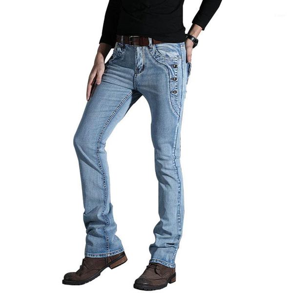 men's jeans 2021 pants trousers boot-cut flared slim summer casual mens denim business spring1, Blue
men's jeans 2021 pants trousers boot-cut flared slim summer casual mens denim business spring1, Blue