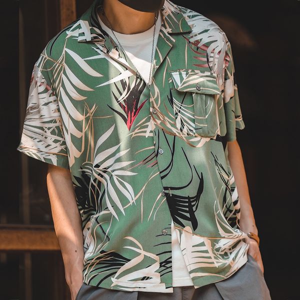 men's hawaiian short-sleeve retro wood the beach half man's holiday shirt 5do5, White;black
men's hawaiian short-sleeve retro wood the beach half man's holiday shirt 5do5, White;black