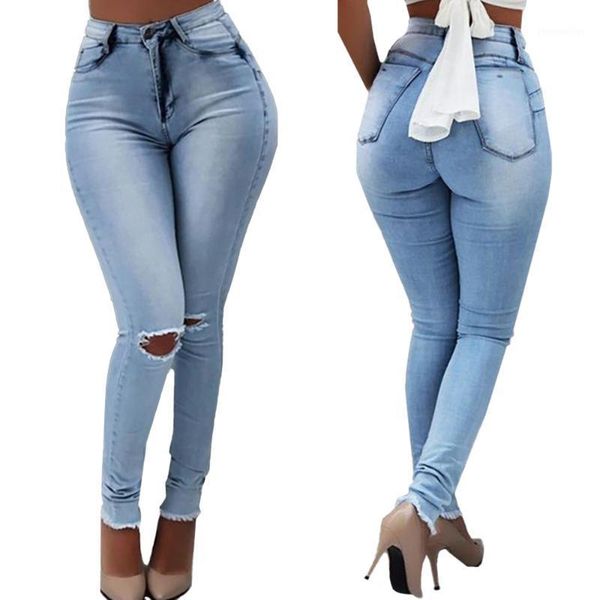 women's jeans women high-waist skinny ripped female spring summer fashion light blue hole denim pants laides slim fit trousers d301
women's jeans women high-waist skinny ripped female spring summer fashion light blue hole denim pants laides slim fit trousers d301