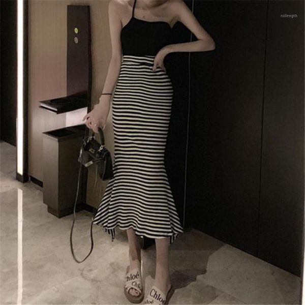 miaozixin spring autumn elastic high-waist long mermaid skirt for women stripe skirts faldas largas mujer para fiesta1, Black
miaozixin spring autumn elastic high-waist long mermaid skirt for women stripe skirts faldas largas mujer para fiesta1, Black