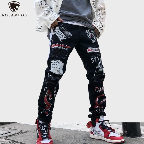aolamegs men jeans hip hop graffiti skull letter print denim pants men casual skinny hole high street fashion jeans streetwear1, Blue
aolamegs men jeans hip hop graffiti skull letter print denim pants men casual skinny hole high street fashion jeans streetwear1, Blue