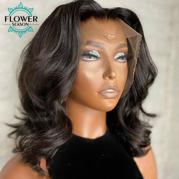 lace wigs 13x4 bob frontal short wavy human hair 5x5 pu silk simulated scalp front wig remy brazilian flowerseason, Black;brown
lace wigs 13x4 bob frontal short wavy human hair 5x5 pu silk simulated scalp front wig remy brazilian flowerseason, Black;brown