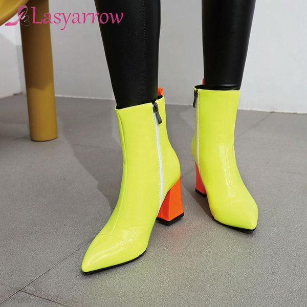 lasyarrow fashion women boots autumn winter shoes thick high heels ladies short ankle female botas mujer, Black
lasyarrow fashion women boots autumn winter shoes thick high heels ladies short ankle female botas mujer, Black