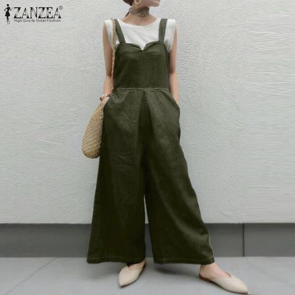 women's jumpsuits & rompers 2021 summer solid overalls zanzea women high waist playsuits elegant work dungarees female wide leg pants r, Black;white
women's jumpsuits & rompers 2021 summer solid overalls zanzea women high waist playsuits elegant work dungarees female wide leg pants r, Black;white