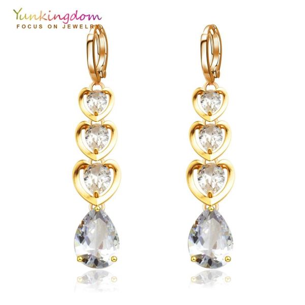 dangle & chandelier three heart water drop long earrings for women shiny crystal cubic zirconia eardrop fashion wedding jewelry, Silver
dangle & chandelier three heart water drop long earrings for women shiny crystal cubic zirconia eardrop fashion wedding jewelry, Silver