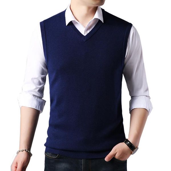 2021 autumn winter v-neck knit sweater vest / male fashion thick men's solid color sleeveless warm wool waistcoat, Black;white
2021 autumn winter v-neck knit sweater vest / male fashion thick men's solid color sleeveless warm wool waistcoat, Black;white