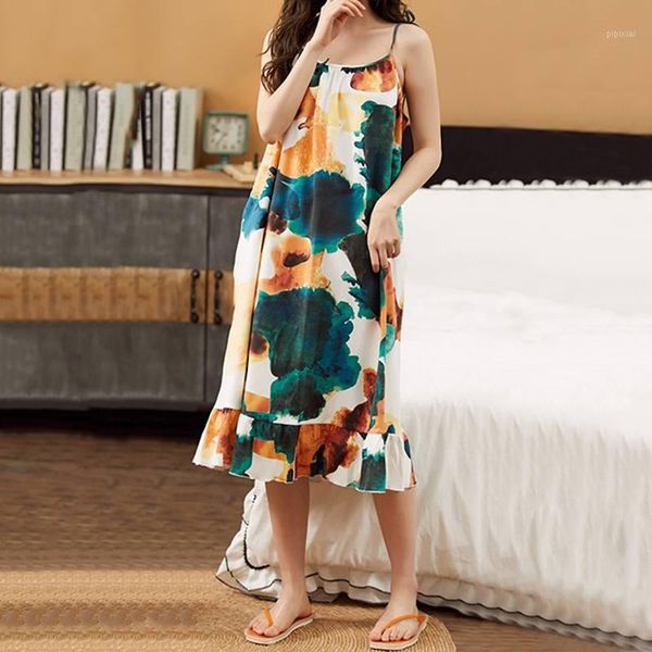 2020 summer nightgowns women's dress nightdress spaghetti straps floral print midi sleepshirts casual ruffles sleepwear 3xl1, Black;red
2020 summer nightgowns women's dress nightdress spaghetti straps floral print midi sleepshirts casual ruffles sleepwear 3xl1, Black;red