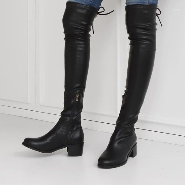 boots black thigh high women fashion long leather winter round toe thick heel over the knee size 33-421
boots black thigh high women fashion long leather winter round toe thick heel over the knee size 33-421