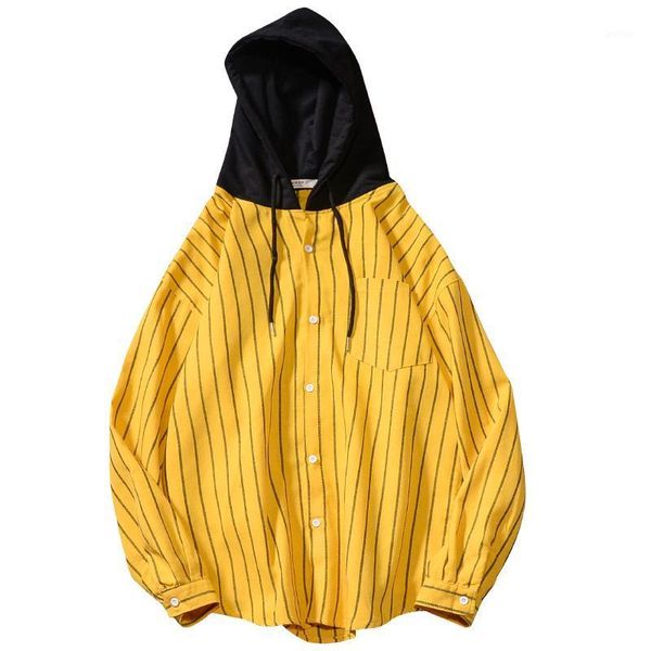 hooded plaid korean flannel striped casual long sleeve shirt men fashion loose slim fit social youth cotton yellow1, White;black
hooded plaid korean flannel striped casual long sleeve shirt men fashion loose slim fit social youth cotton yellow1, White;black