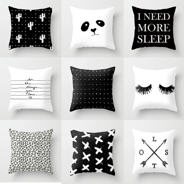 zengia geometric cushion cover black and white polyester throw pillow case striped dotted grid triangular geometric art cushion
zengia geometric cushion cover black and white polyester throw pillow case striped dotted grid triangular geometric art cushion