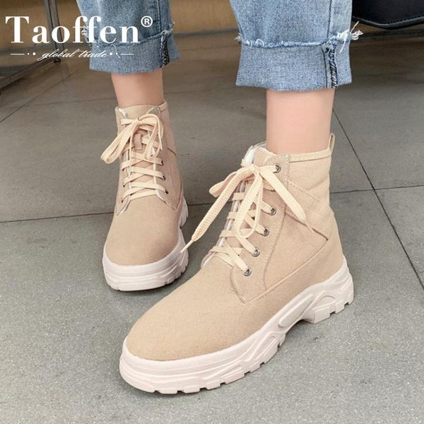 taoffen size 29-43 new fashion shoes ankle boots women lace up thick bottom solid color round toe winter shoes female size 43, Black
taoffen size 29-43 new fashion shoes ankle boots women lace up thick bottom solid color round toe winter shoes female size 43, Black