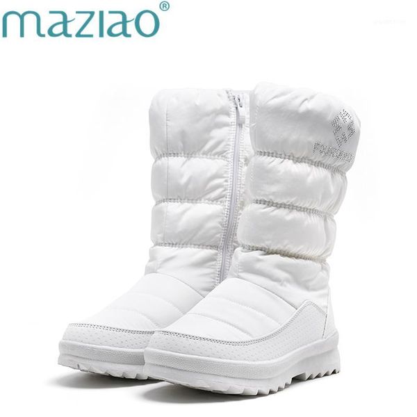 boots winter snow women waterproof platform fur mid calf solid color zipper white black maziao1
boots winter snow women waterproof platform fur mid calf solid color zipper white black maziao1