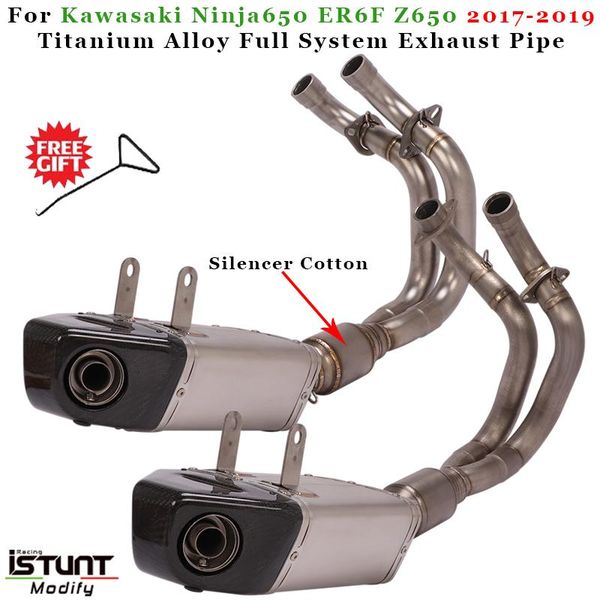 ninja650 titanium alloy exhaust system muffler front link pipe motorcycle slip on for ninja650 er6f er6n z650 2020-2020
ninja650 titanium alloy exhaust system muffler front link pipe motorcycle slip on for ninja650 er6f er6n z650 2020-2020