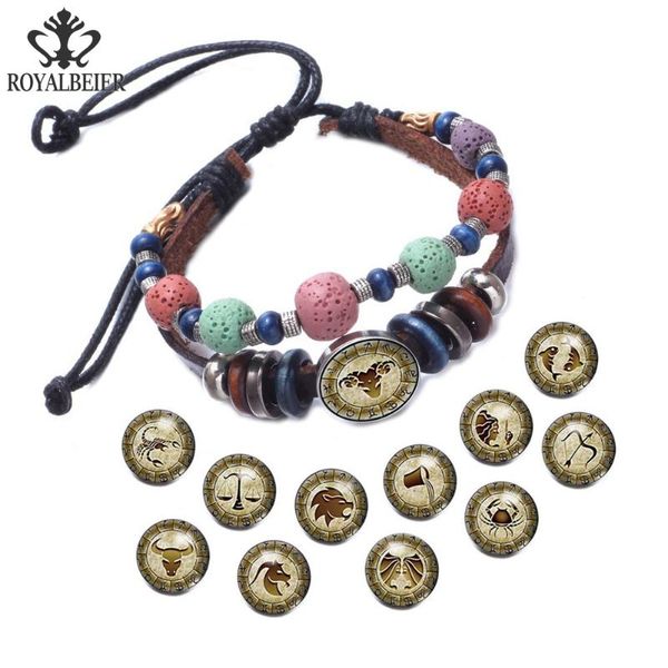 RoyalBeier Colorful Stone Beaded Bracelets 12 Constellation 18mm Snap Buttons Leather Stretch Bangles For Women & Men Jewelry, Golden;silver
RoyalBeier Colorful Stone Beaded Bracelets 12 Constellation 18mm Snap Buttons Leather Stretch Bangles For Women & Men Jewelry, Golden;silver