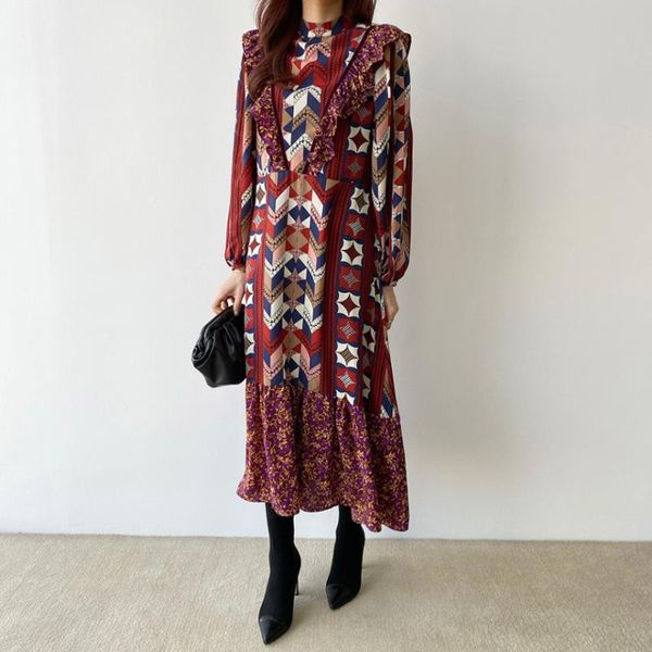 casual dresses vintage spring summer dress single breasted velvet women long turndown collar ruffles femme elegant slim waist ka591, Black;gray
casual dresses vintage spring summer dress single breasted velvet women long turndown collar ruffles femme elegant slim waist ka591, Black;gray