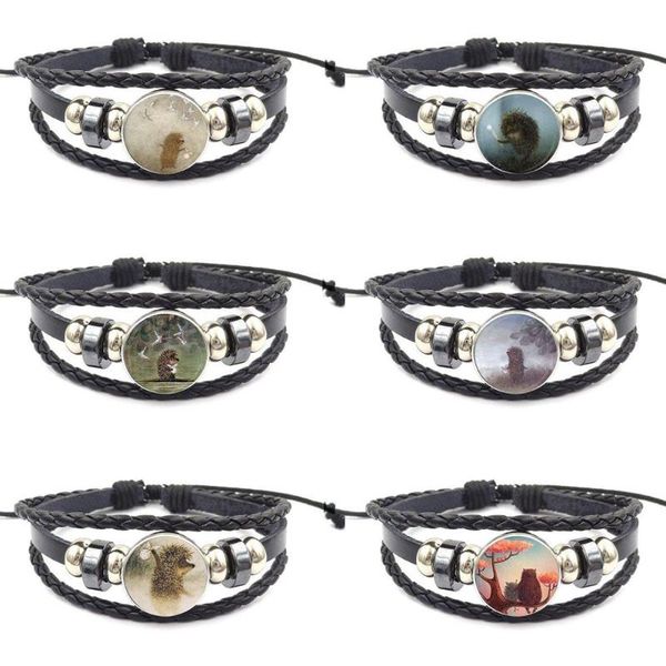 zgbywsjz for women fashion jewelry hedgehog in the fog antique vintage style black leather bracelet bangle jewellery, Silver
zgbywsjz for women fashion jewelry hedgehog in the fog antique vintage style black leather bracelet bangle jewellery, Silver
