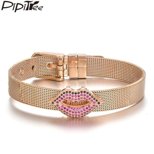 pipitree розовый цирконом губы браслет из нержавеющей стали сетки цепи браслеты браслеты для женщин ювелирные изделия pulsera, Golden;silver
pipitree розовый цирконом губы браслет из нержавеющей стали сетки цепи браслеты браслеты для женщин ювелирные изделия pulsera, Golden;silver