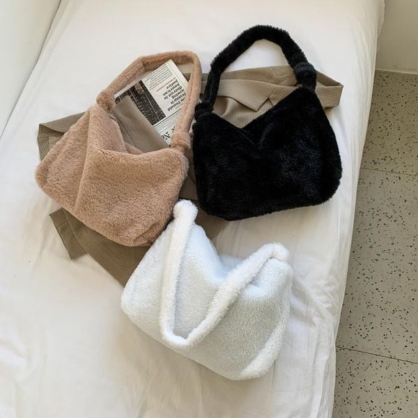 fashion automn winter solid color fluffy plush shoulder underarm bags for women 2021 vintage portable street handle handbag
fashion automn winter solid color fluffy plush shoulder underarm bags for women 2021 vintage portable street handle handbag