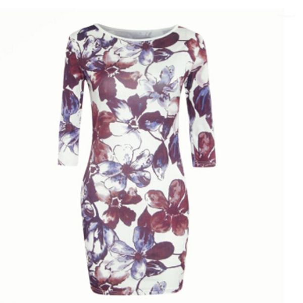 women summer dress flower print slim sheath bodycon dress half sleecve work ladies foral vestidos1, Black;gray
women summer dress flower print slim sheath bodycon dress half sleecve work ladies foral vestidos1, Black;gray