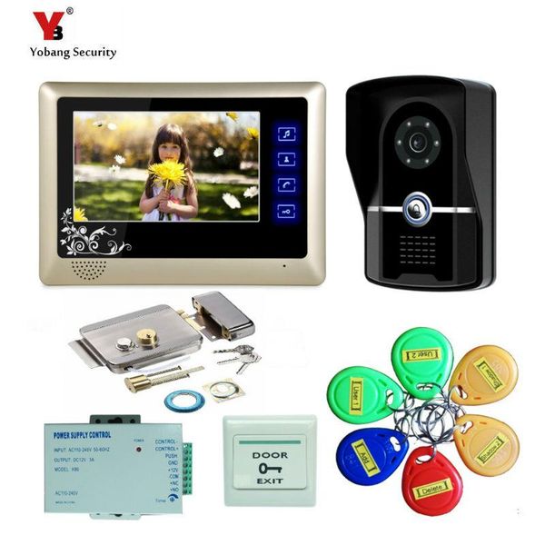 video door phones yobang security 7" intercom phone 1 monitors doorbell camera for family apartment+5pcs rfid bell access system
video door phones yobang security 7" intercom phone 1 monitors doorbell camera for family apartment+5pcs rfid bell access system