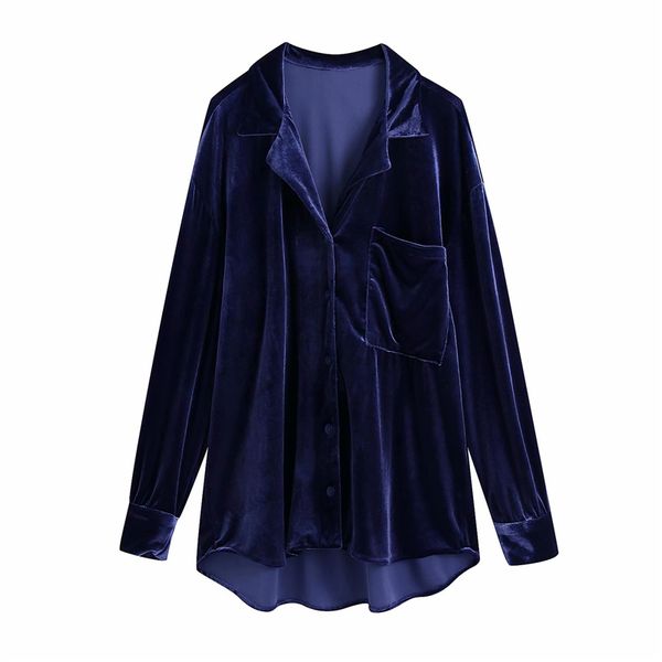 2021 new elegant women blue velvet shirts fashion ladies soft female pocket thick blouse girl homewear casj, White
2021 new elegant women blue velvet shirts fashion ladies soft female pocket thick blouse girl homewear casj, White