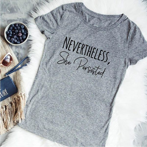 women's t-shirt nevertheless she persisted shirt punk tshirt graphic tees girls female1, White
women's t-shirt nevertheless she persisted shirt punk tshirt graphic tees girls female1, White