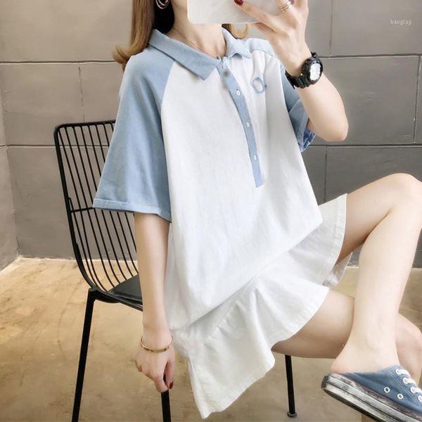 women plus size mini dresses short sleeve turn-down collar casual loose solid color summer vestidos1, Black;gray
women plus size mini dresses short sleeve turn-down collar casual loose solid color summer vestidos1, Black;gray